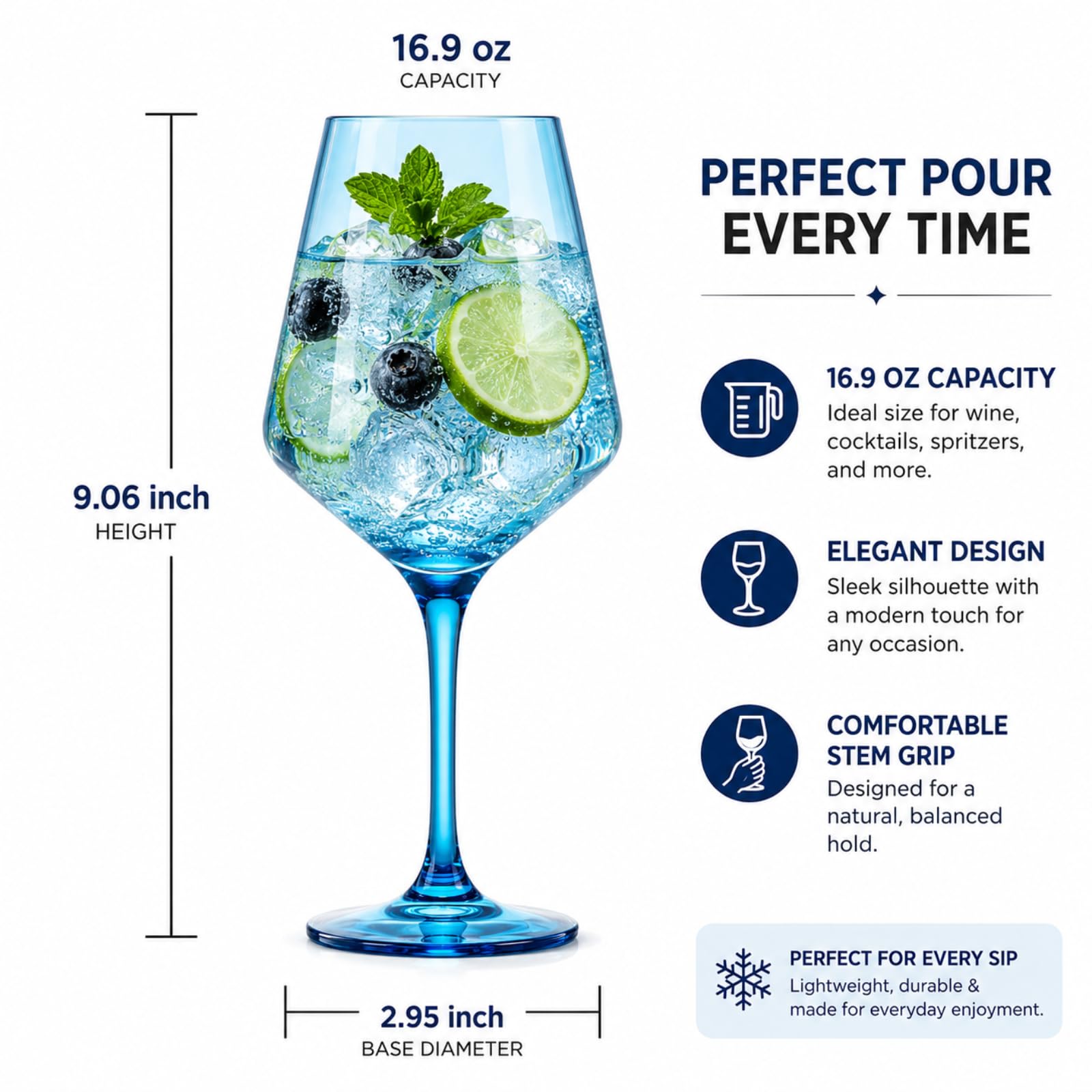 Lot de 12 verres à vin à pied en plastique incassable de style européen Tritan Couleurs vives incassables Sans BPA Pour extérieur, piscine, intérieur, lavage à la main 500 ml Cadeau quotidien et