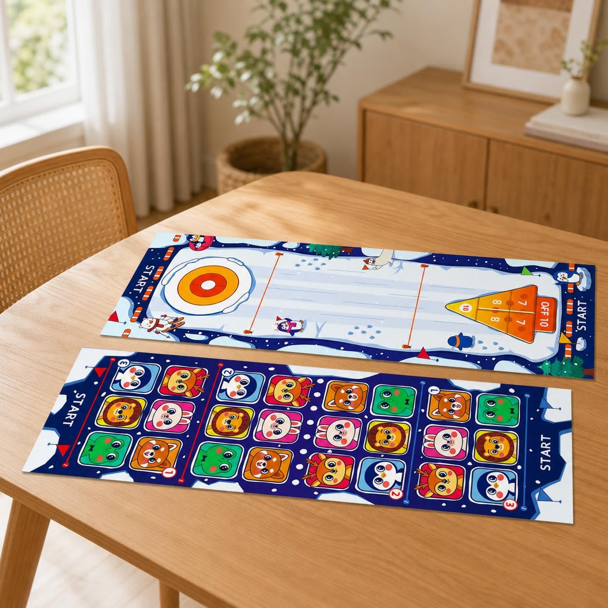 Tischspiele Set für Erwachsene, Roll-Up Geschicklichkeitsspiele, Minigolf für Zuhause, Spielesammlung Klassiker