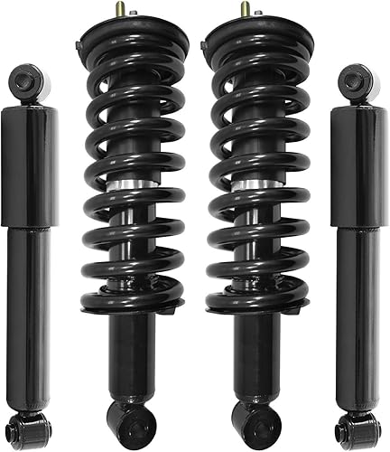 Unity 4-11290-255050-001 Conjunto completo de puntal de 4 ruedas delanteras y traseras con kit de amortiguador de gas