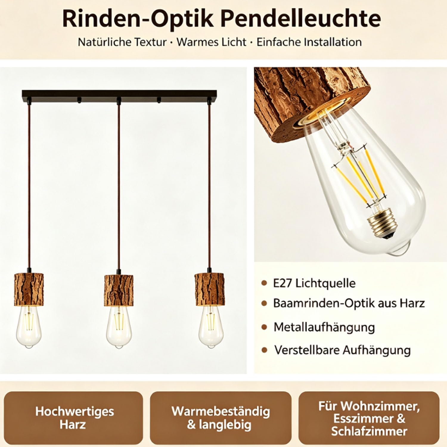 Retro Pendelleuchte Vintage Hängelampe Harz Metall Esszimmerlampe Pendellampe Wohnzimmer Im Höhenverstellbar E27 Fassung Wohnzimmerlampe,Modell a