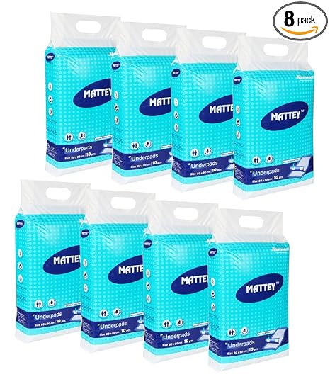 Romsons Mattey Underpads Diapers 10Pcs Pack of 8Pkt