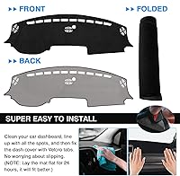 Vista 5 de Autorder Tapete de cubierta de salpicadero para Dodge Ram 1500 2500 3500 2023 2024 2025 Accesorios Cubierta de tablero de franela para salpicadero