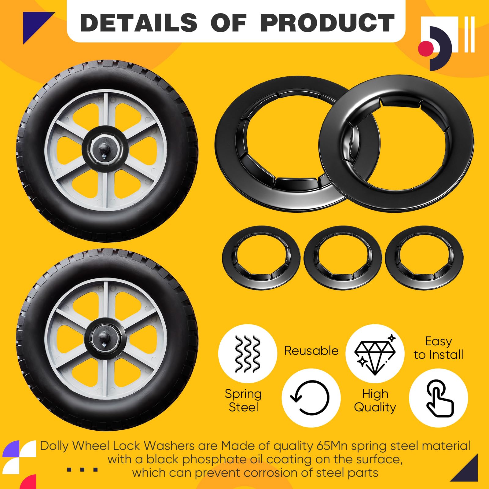 Blulu Spring Lock Washers - 10 Pack -3