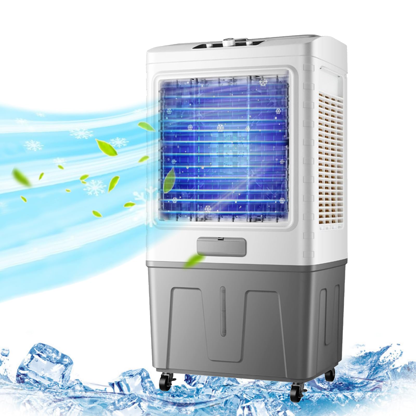 Scumlovy Evaporative Air Cooler Portable AC for Room, 3-in-1 Swamp with 90° Oscillation, 3 Speeds Home Office & Kitchen