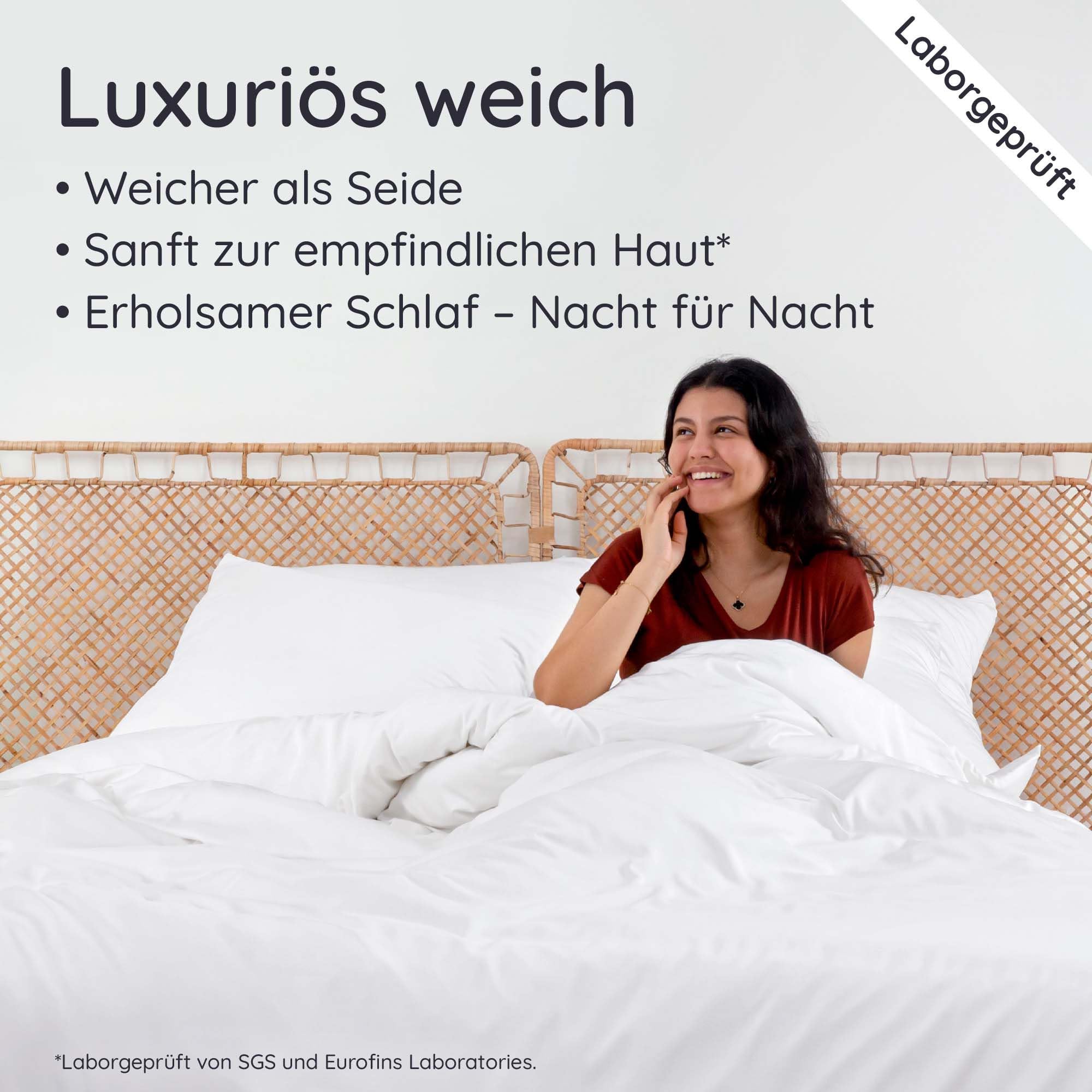 Bambaw Bettwsche Bambus 220x240 cm, Bettbezug khlend Sommer,  hypoallergener, atmungsaktiver und nachhaltiger, Bettbezug hotelqualitt,  Sommer Bettwsche Bambus, 100% Bambusfasern (Wei) : Amazon.de: Kche,  Haushalt & Wohnen