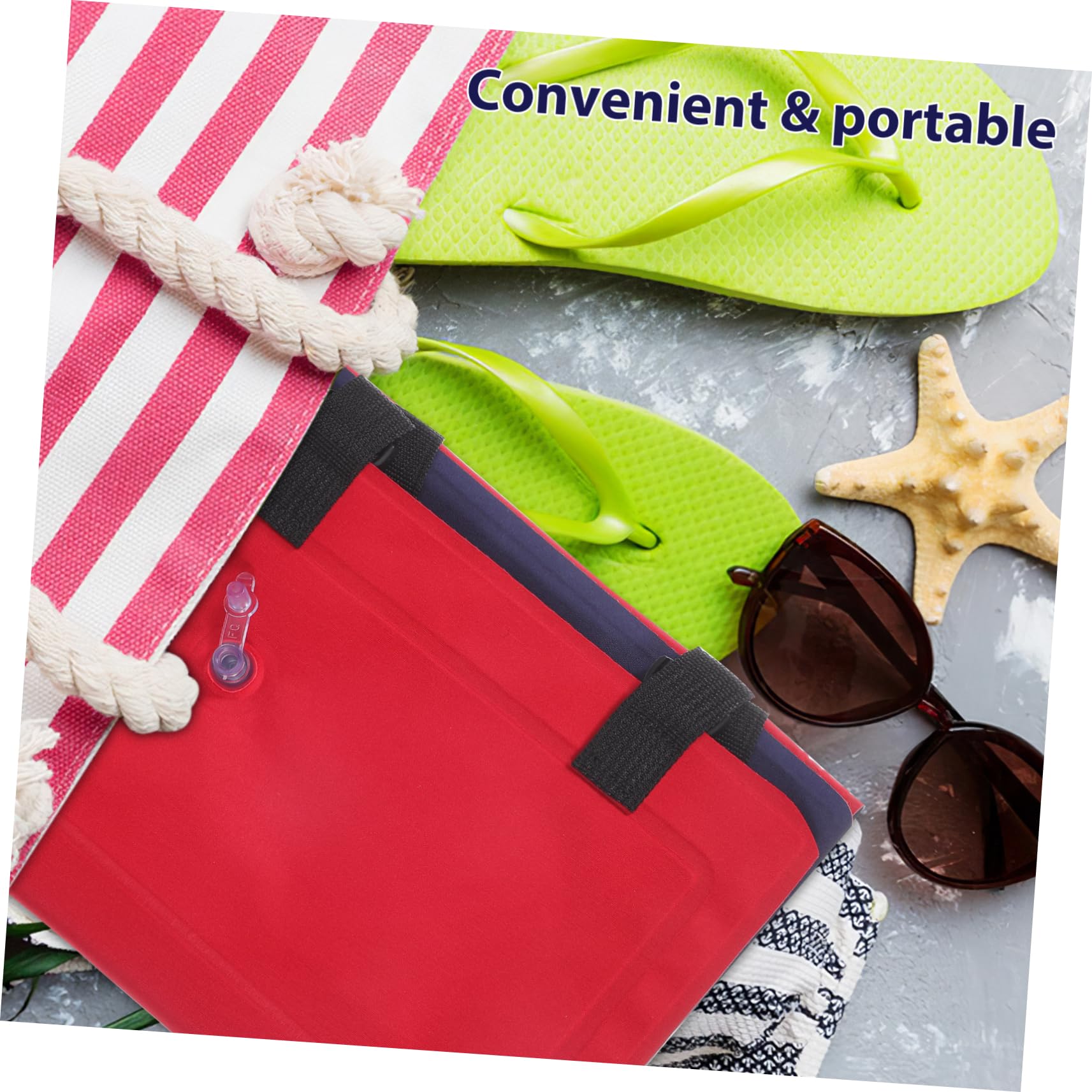 DINHEAROM Flatable Swimming Training Waist Belt Back Float Belt Swimming Life Saver Air-Tight Compact for Camping