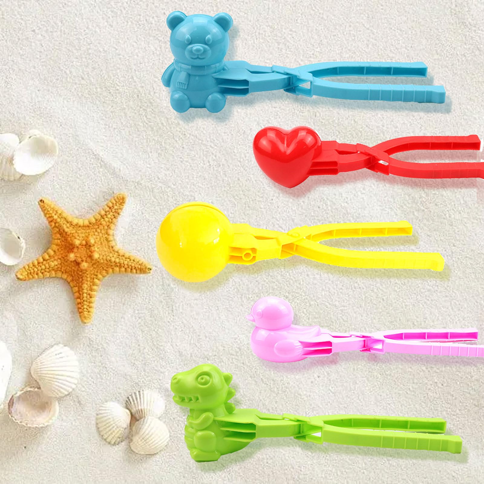 5 Pezzi Clip per Palla Di Neve, Creatore Di Palle Di Neve per Bambini