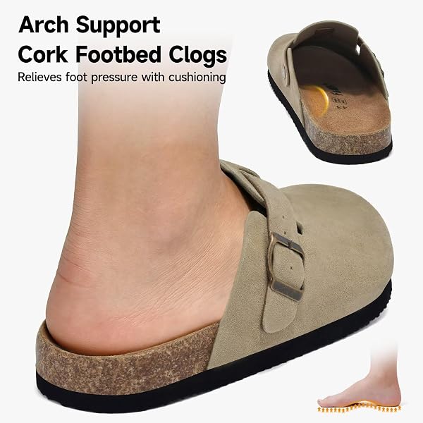 Mules et Sabots Homme Chaussons Pantoufles avec Fermé Confortable d'Intérieur Extérieur 41-46 EU - 3