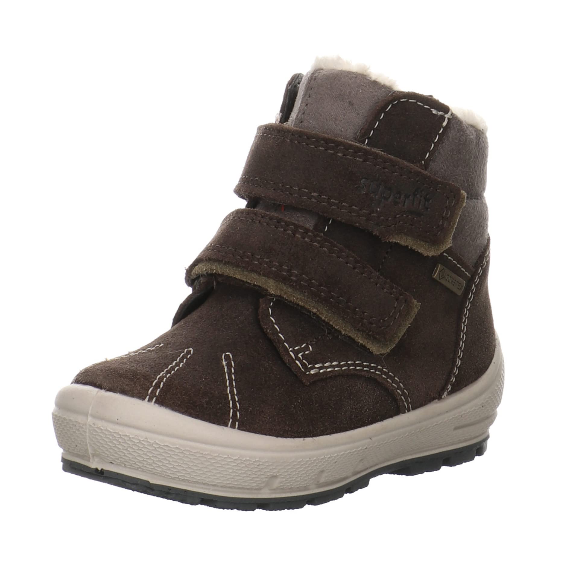 Superfit Boys Groovy Snow Boots, Brown Grey 3000, 10 UK Child