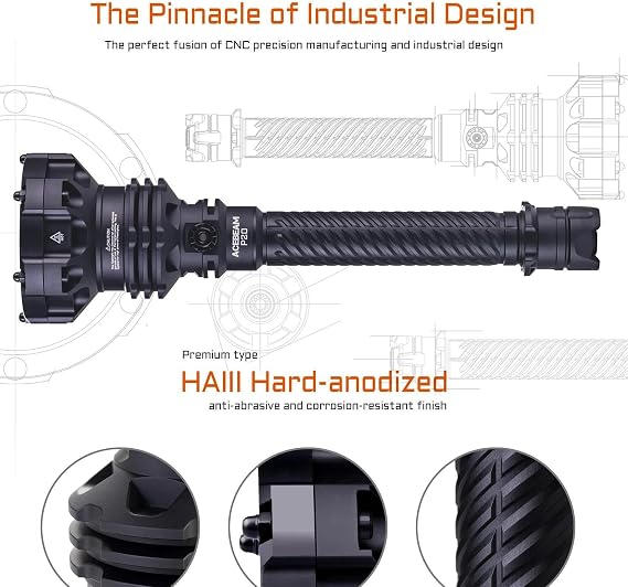 ACEBEAM P20 P20 Profess al Long Distance Flashlight -5,500 Lumens