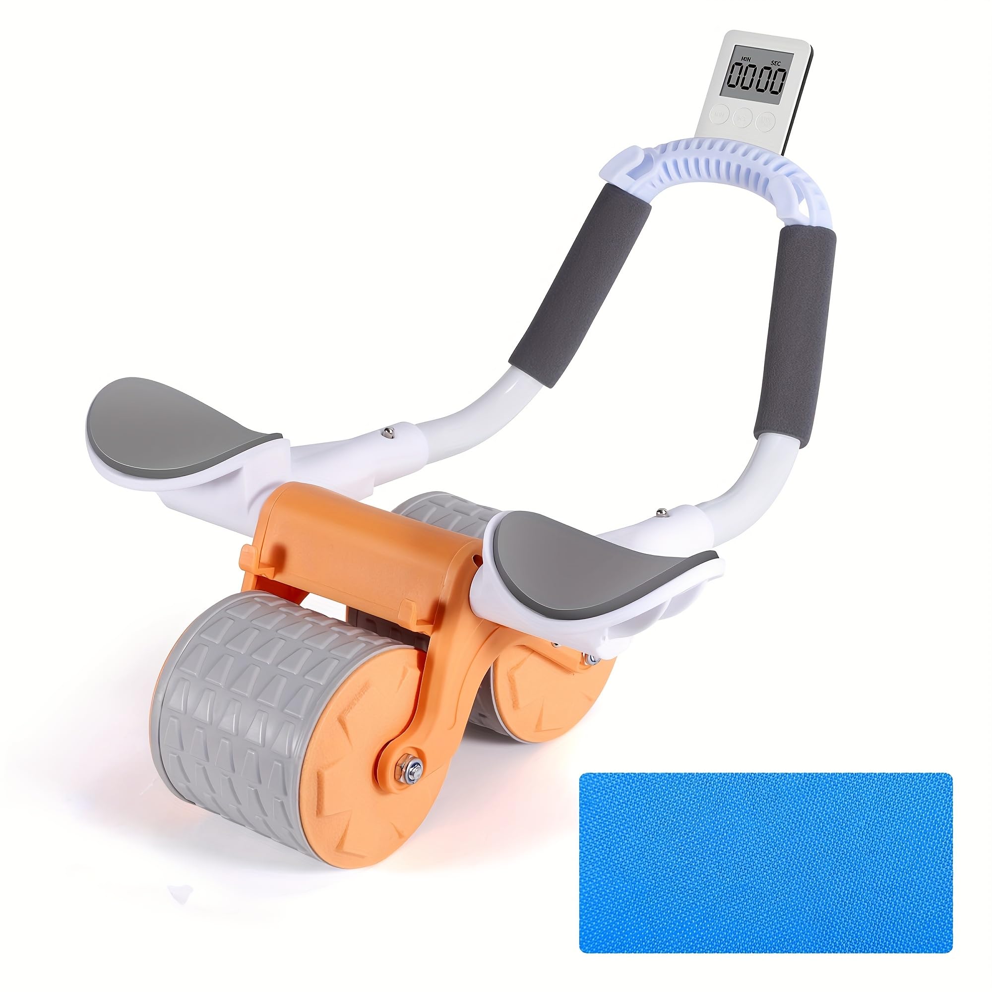INSTAFIT Dual Wheel Ab Roller with Knee Pad and Digital Counter, Non-Slip Handles, Heavy Duty Abdominal Core Exercise Wheel for Home Gym Workout-picture-27