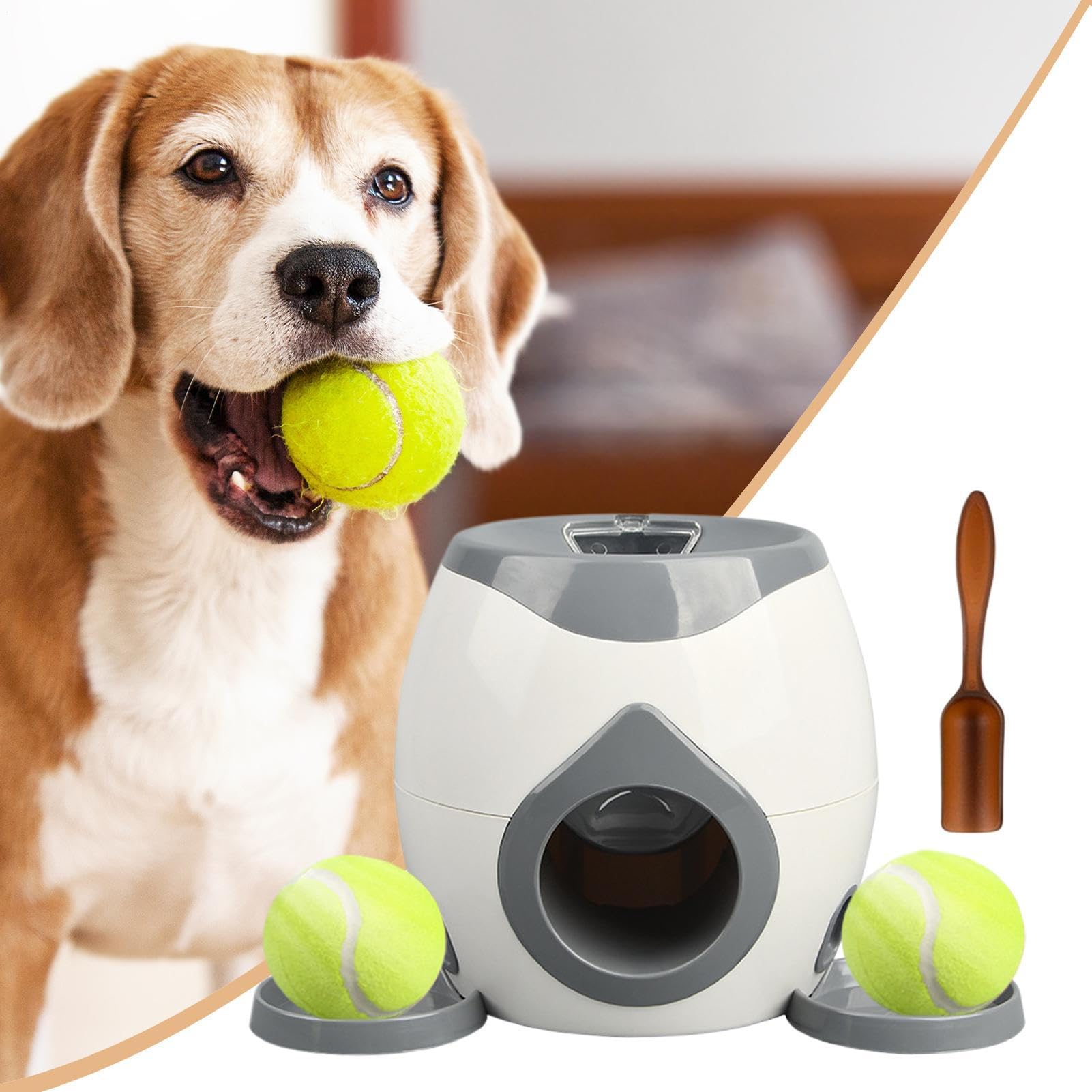 Automatique lanceur de balle pour chiens - Lance-balle interactif avec stimulation mentale