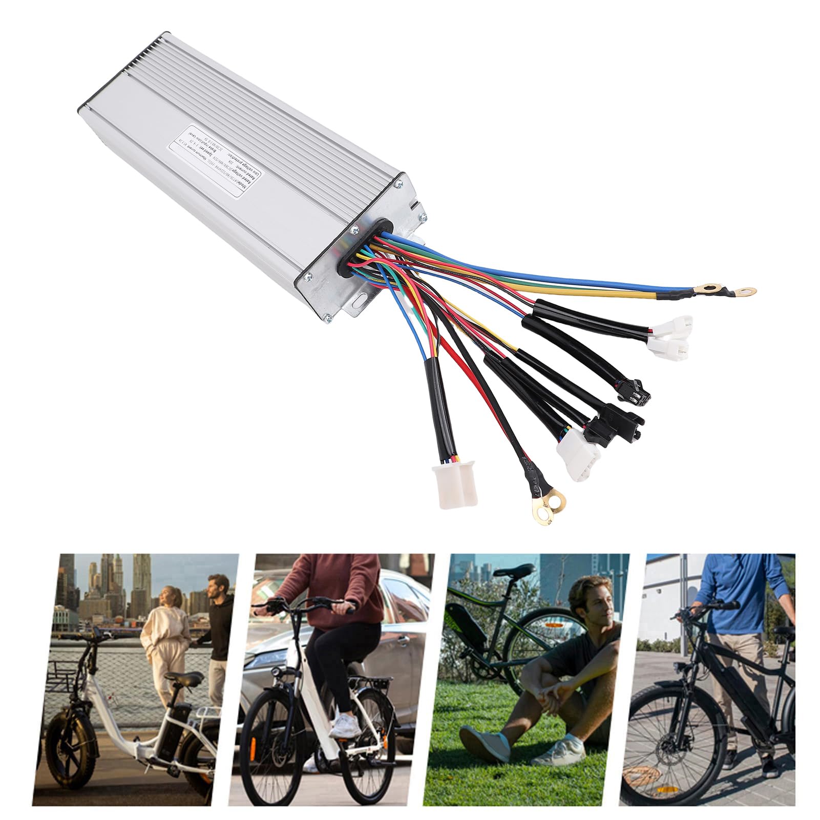 Buachois 45A Motor Controller Sine Wave Regler, 36V 48V 52V 1500W 2000W Motoren Aluminium Gehäuse, für Snowmobile Elektrofahrzeuge