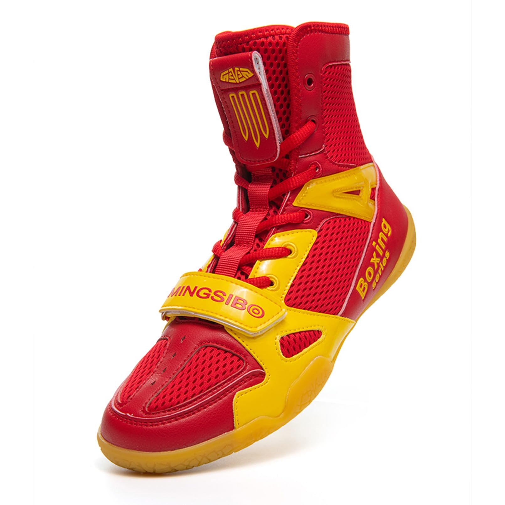 Scarpe da Boxe da Uomo per Wrestling, Combat Boxers, Traspiranti, per Arti Marziali, Atletica, Fitness, Bodybuilding, Nero/Argento, 29 EU