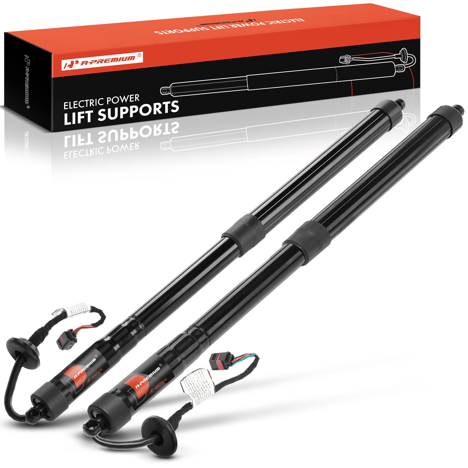 A-Premium Rear Left & Right Tailgate Power Lift Support Shock Strut with Power Liftgate Compatible with Volvo 2021 2022 2023, 2-PC Set