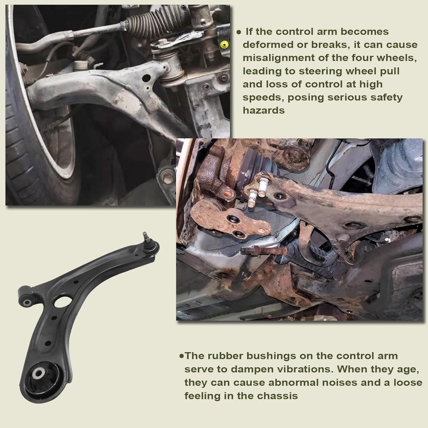 Priprilod 54501-AAAA0 Front Passenger Lower Control Arm,Compatible With Hyundai Elantra 2021-2025# 54501-AA100 54501AAAA0