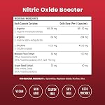 Supplément à l'oxyde nitrique – L-Arginine, L-Citrulline Malate, AAKG, Barque de pin & Extrait de graines de raisins – Booster d'oxyde nitrique extra-fort pour les hommes – Supporte l'énergie, la circulation, l'endurance (paquet de 1)