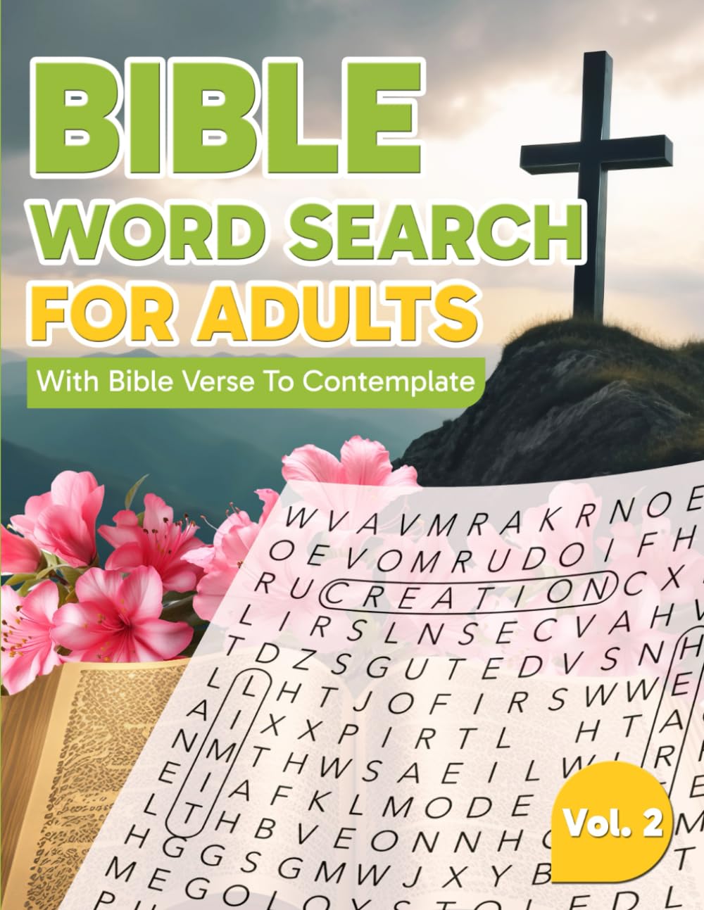 Bible Word Search for Adults: With Bible Verses to Contemplate (Bible Word Search to Reflect Upon and Inspire)