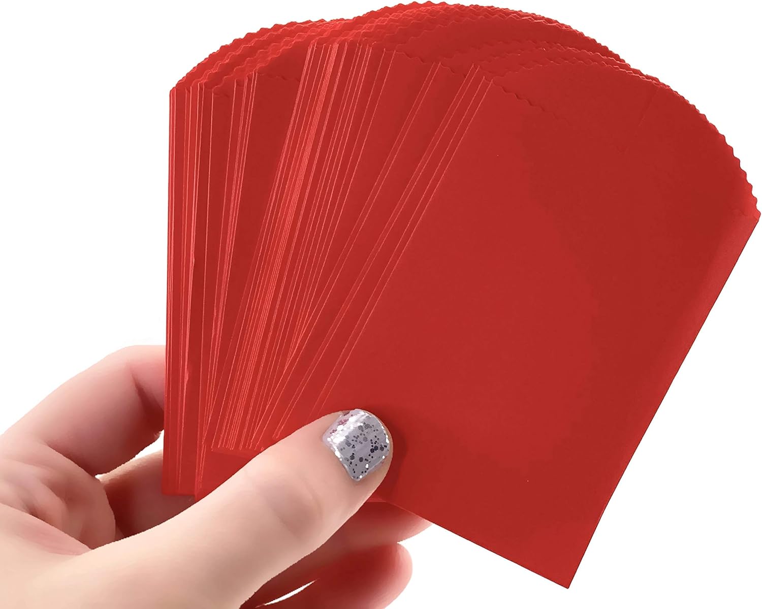 50 Mini Red Paper Bags 4" x 2.5" Party Favor Bag, DIY