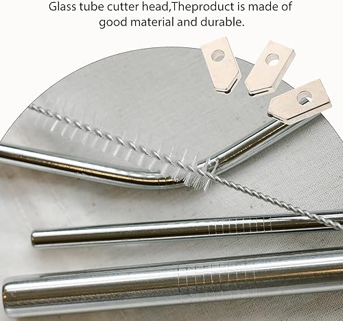 Miniatura 7 de Cuchillas de repuesto de cortador de acrílico para cortador de botellas de vidrio, cuchillas de corte de recubrimiento de metal, reemplazo para