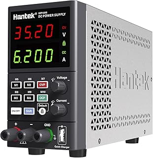 Fonte de energia,ERYUE Banco digital HDP135V6 Fonte de alimentação CC variável 35V 6A Fonte de alimentação regulada de comutação ajustável CV CC com armazenamento de dados, saída liga/desliga, carg