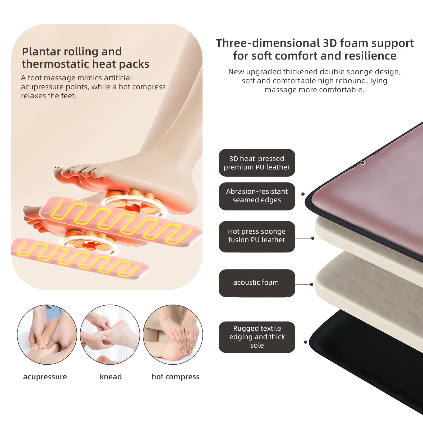 Colchoneta De Masaje para Relajación De Cuerpo Completo con Airbag | Colchón de masaje vibratorio, alfombrilla de masaje multifuncional para hombros, cuello y piernas