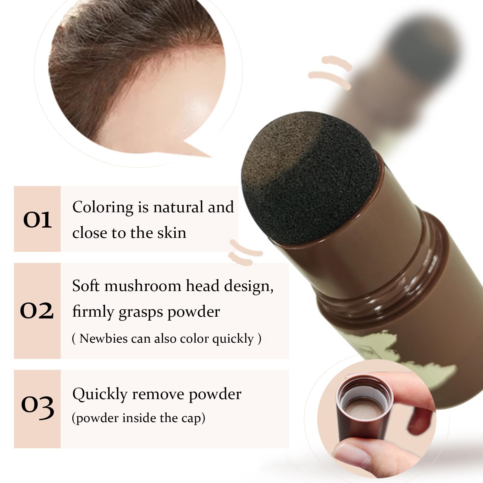 Sello de cejas y polvo de línea capilar, plantillas reutilizables 2 en 1 para cejas y bordes finos, sello de cejas, fórmula vegana a prueba de manchas, kit de cejas apto para principiantes