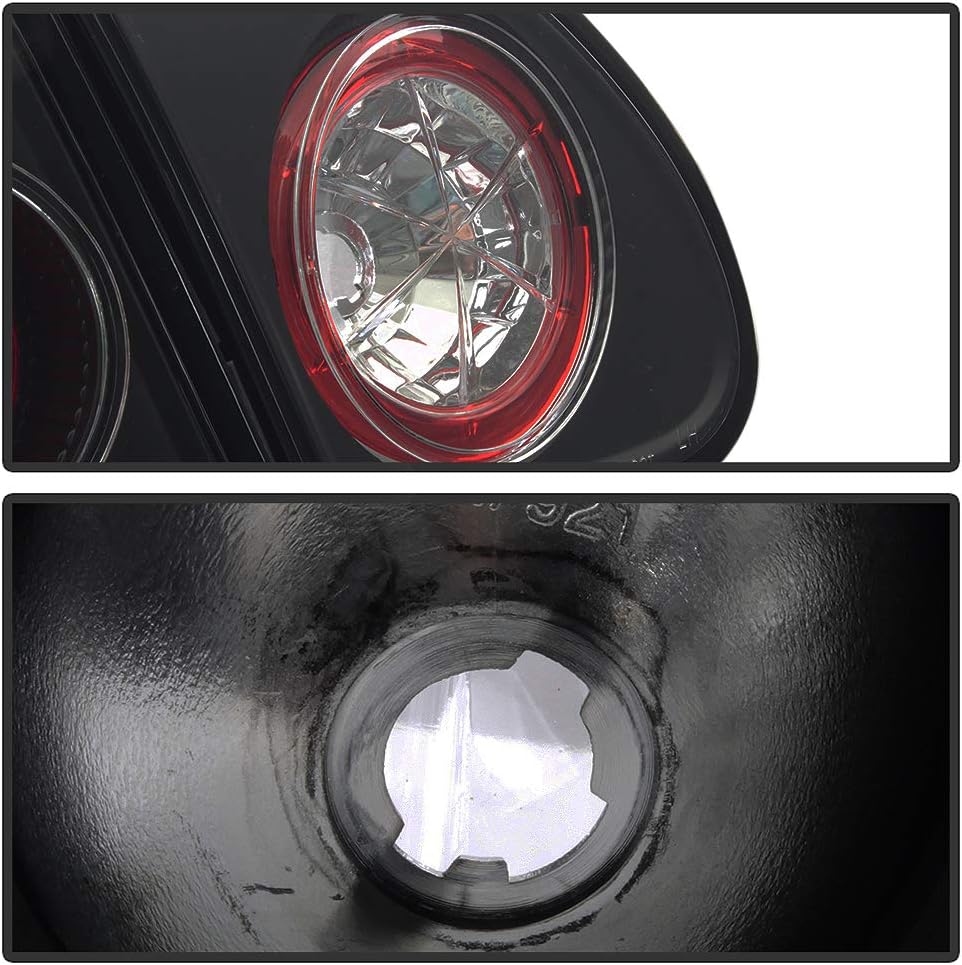 ACANII - For Black 2003-2008 Toyota Corolla Tail Lights Brake Lamps Taillights Taillamps Left+Right 2004 2005 2006 2007