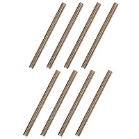 Vista 8 de uxcell 8 piezas de zinc de color totalmente roscado varilla 1/4"-20, 2" longitud, tornillo de rosca de acero al carbono para montaje de muebles