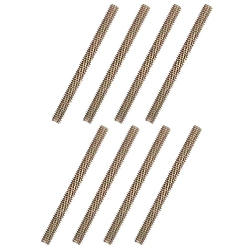 Miniatura 13 de uxcell 8 piezas de zinc de color totalmente roscado varilla 1/4"-20, 2" longitud, tornillo de rosca de acero al carbono para montaje de muebles