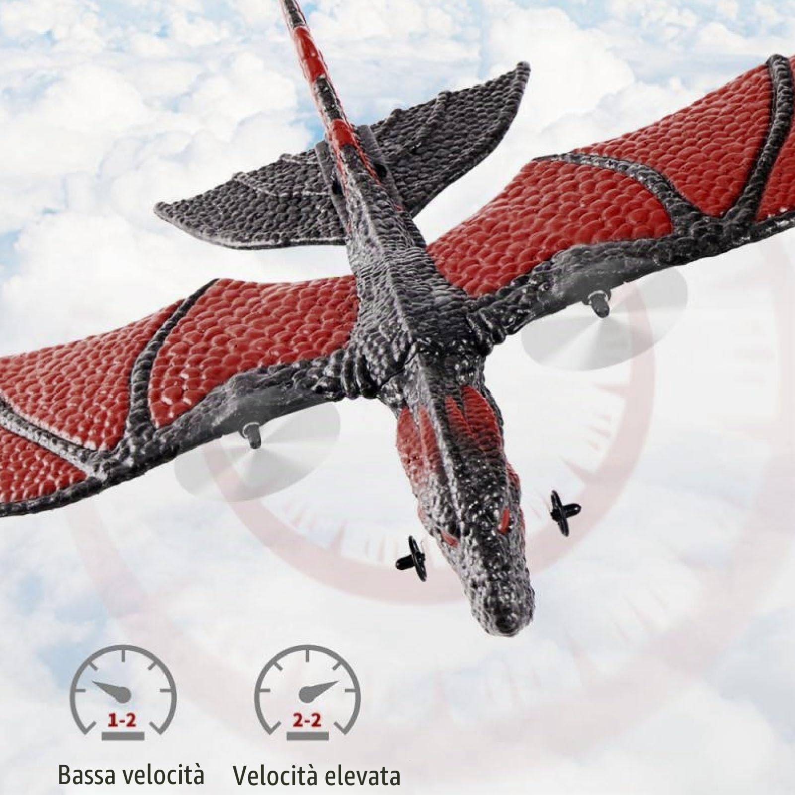 BuyWeek Aereo Telecomandato, Aereo RC da 2,4 GHz Modello di Telecomando Giocattolo per Aeroplano per Bambini