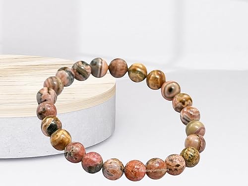 Miniatura 87 de Amazing Gemstone Pulsera de cristal para mujeres y hombres, pulsera de cristal curativo de protección, pulsera elástica con cuentas de piedras