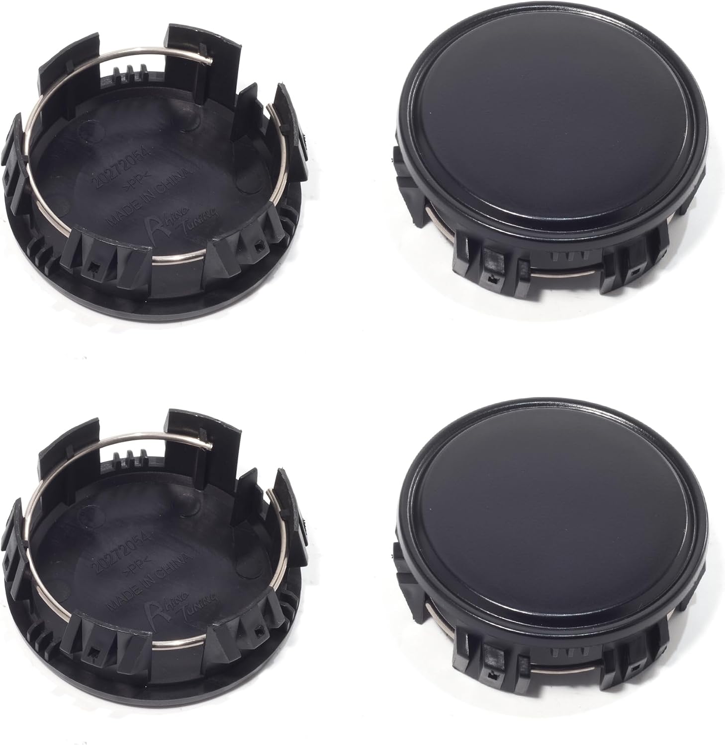 4Pcs Wheel Center Caps for 18-24 Camry 19-22 Avalon with 19" TRD Wheels Outer 62.2 mm(2.45 in) Inner 56 mm(2.2 in) Matte Black Hub Caps, Replacement PT280-03200-02 42603-YY340 42603-YY380