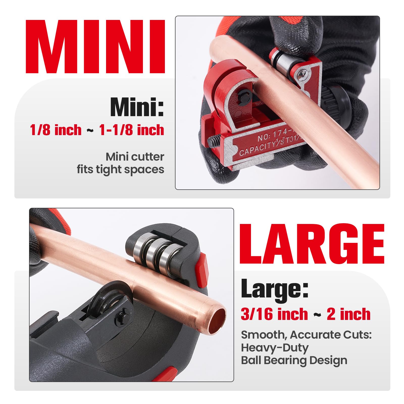 Copper Pipe Cutter Kit - HVAC & Plumbing -2 Copper Pipe Cutter Kit - HVAC & Plumbing -2