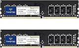 Timetec Premium 32GB KIT(2x16GB) DDR4 2666MHz PC4-21300 Non-ECC Unbuffered 1.2V CL19 2Rx8 288 Pin UDIMM Desktop Memory RAM(32GB KIT(2x16GB))