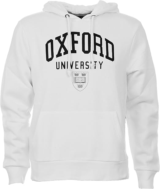 Felpa con cappuccio da uomo, licenza ufficiale Oxford University White L :  Amazon.it: Abbigliamento