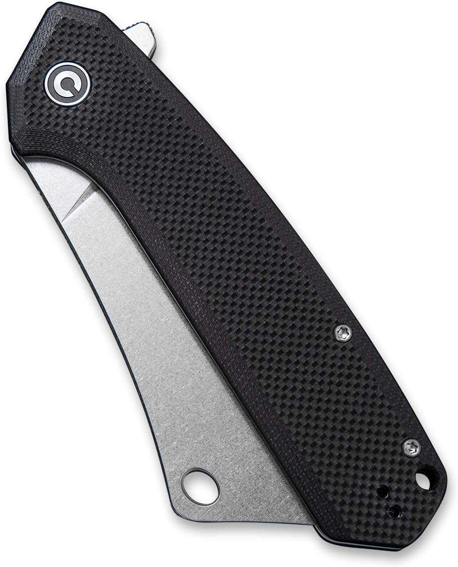 Exсluѕіvе Dіѕсоunt 90% Prісе CIVIVI Mastodon Flipper Pocket Knife 3.83 Stonewashed 9Cr18MoV Blade Coarse G10 Handle C2012C(Black)