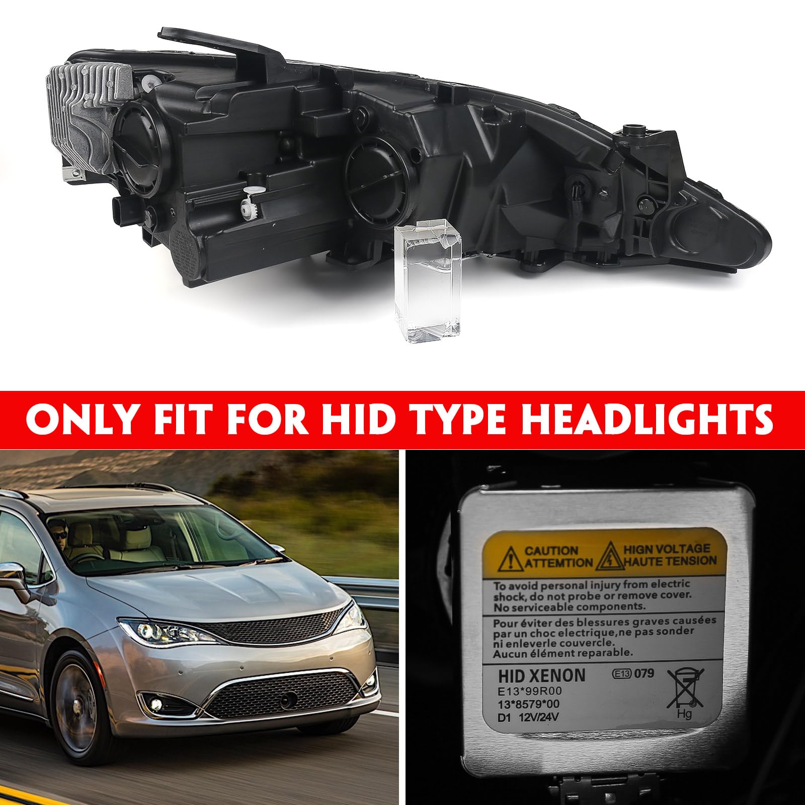 Amazon.com: Huray Left Headlight Assembly Fit for Chrysler