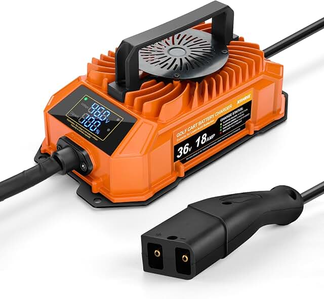 Kohree Golf Cart Charger 36 Volt 18 Amp for EZGO TXT LED Display