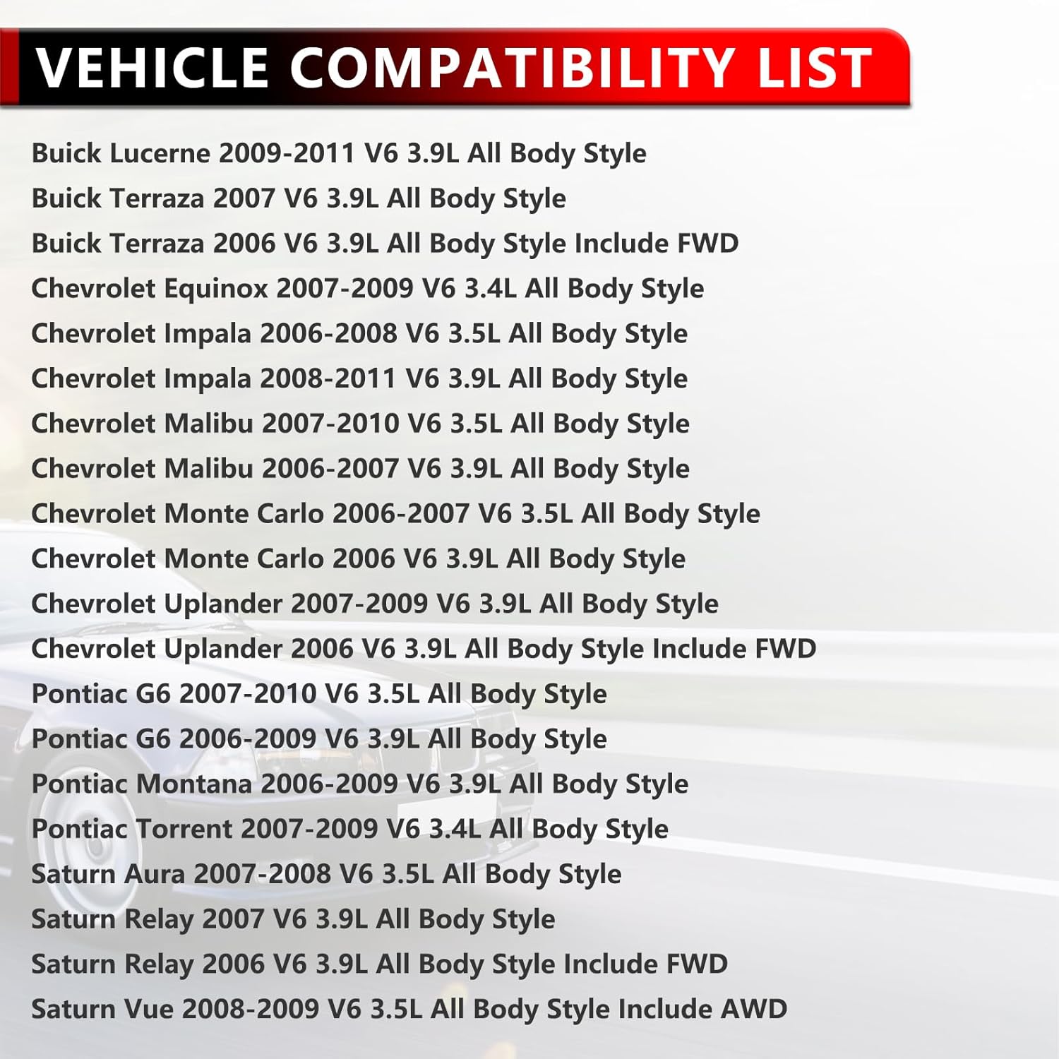 12609500 Electronic Throttle Body for Buick Lucerne 2009-2011, for Chevy Impala 2006-2008, for Malibu 2007-2010, for Pontiac Montana 2006-2009, for Saturn Vue 2008-2009 3.4L 3.5L 3.9L 12577029