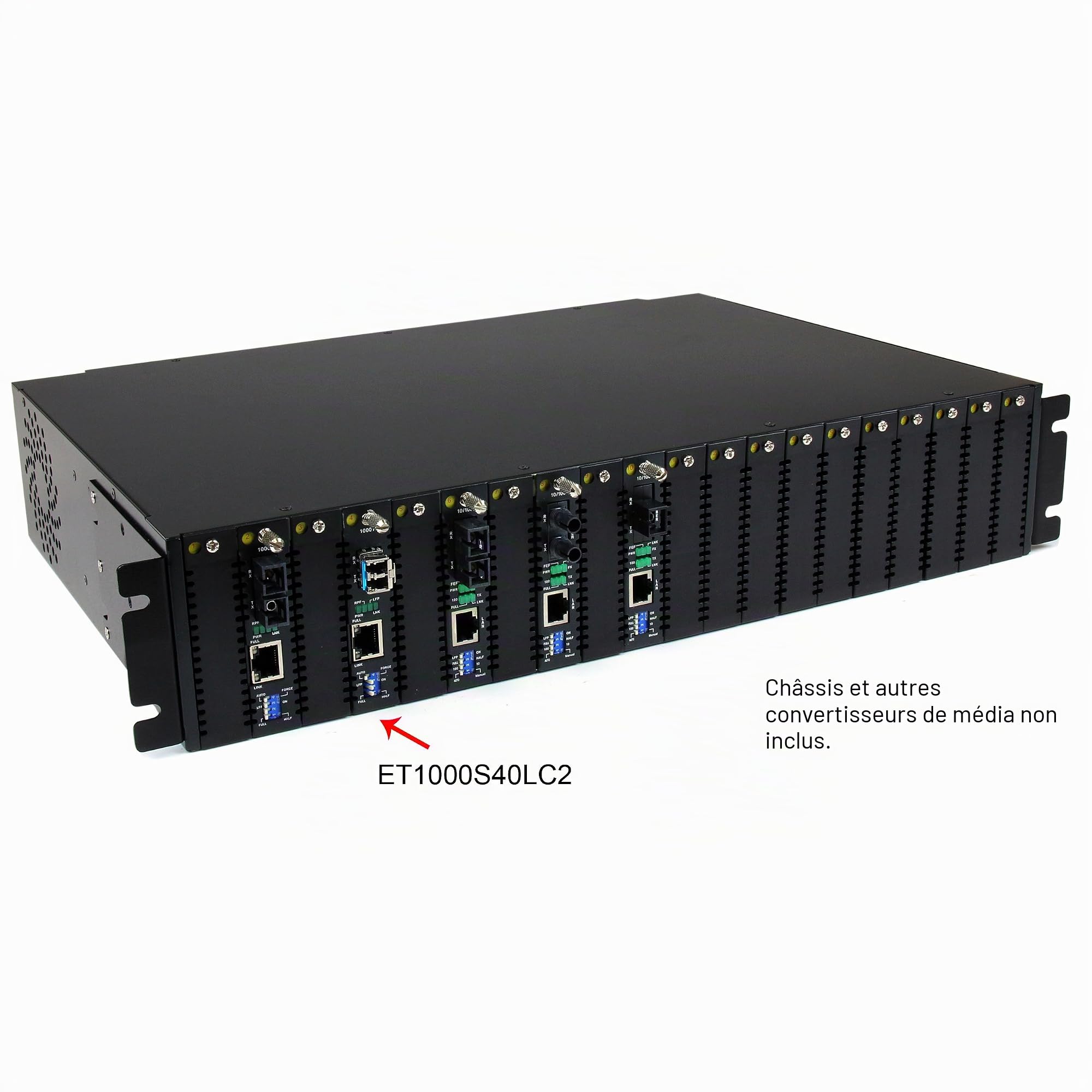 StarTech.com Convertisseur Ethernet Gigabit sur Fibre Optique MonoMode LC - 1000Mb/s - 40km (ET1000S40LC2)