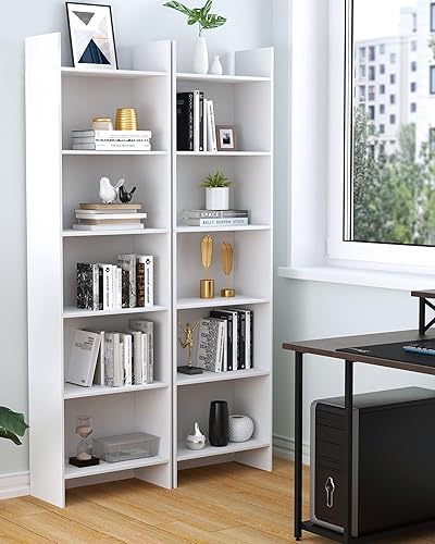 Miniatura 4 de Hzuaneri Estantería de 6 niveles, 9.4 x 19.7 x 66.9 pulgadas, estante de almacenamiento de pie, muebles de decoración del hogar para oficina en