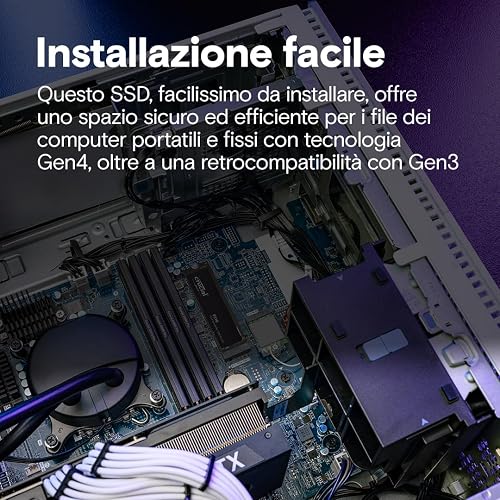 Crucial P310 SSD 1TB PCIe Gen4 NVMe M.2 2280, fino a 7.100 MB/s, Compatibile con Notebook, PC Desktop & Dispositivi Portatili da Gaming, Hard Disk Interno - CT1000P310SSD801 - 5