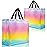 Nush Nush Large Fantasy Pastel Gift Bags - Set of 12 Reusable Rainbow Gift Bags With Handles - Colorful Goodie Bag for Kids, Birthday Party Favors, Christmas, Parties and Events, Holiday -13x5x11