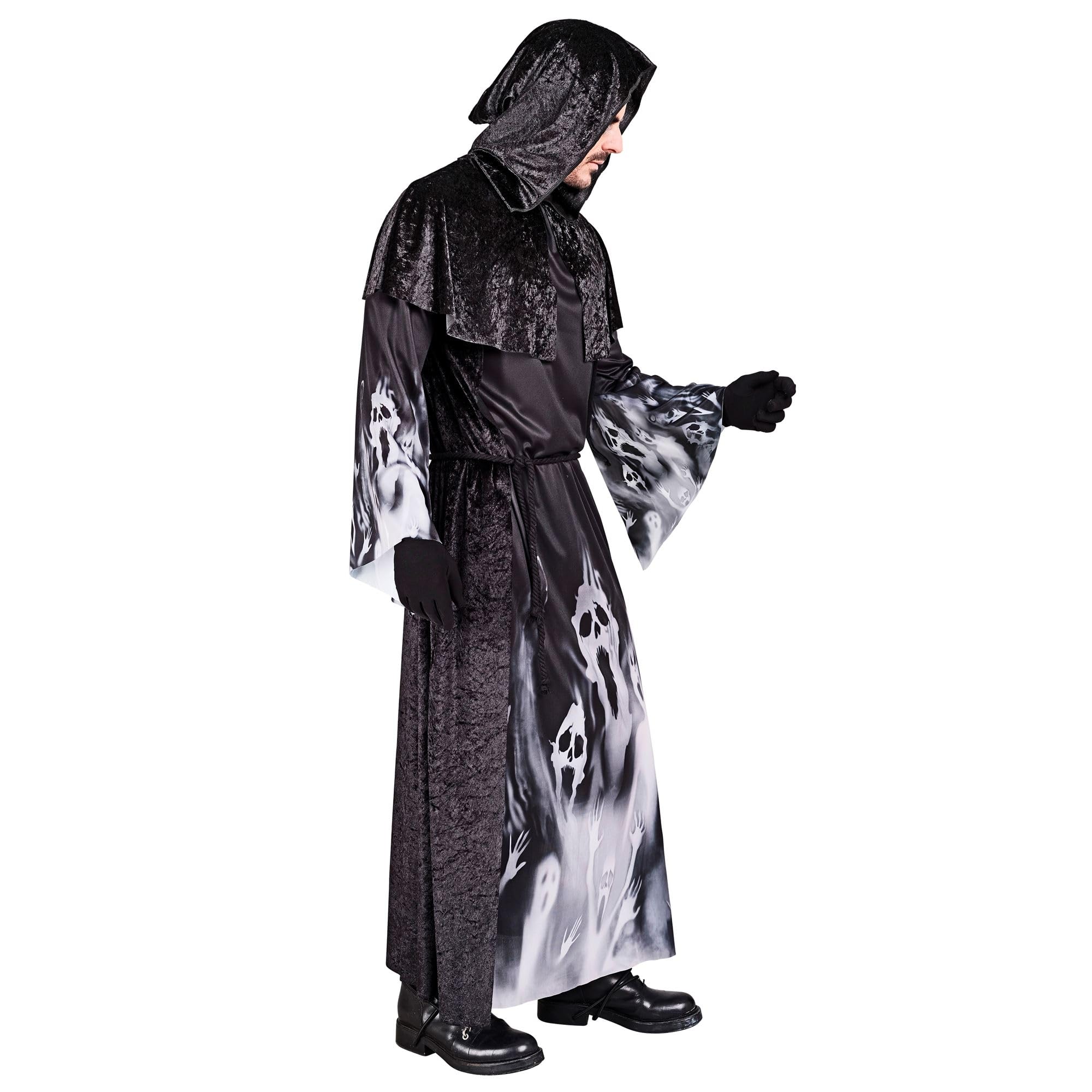 W WIDMANN MILANO Party Fashion 22421 Kostüm Schreiende Seelen Costume Screaming Souls, Black, S - Image 3