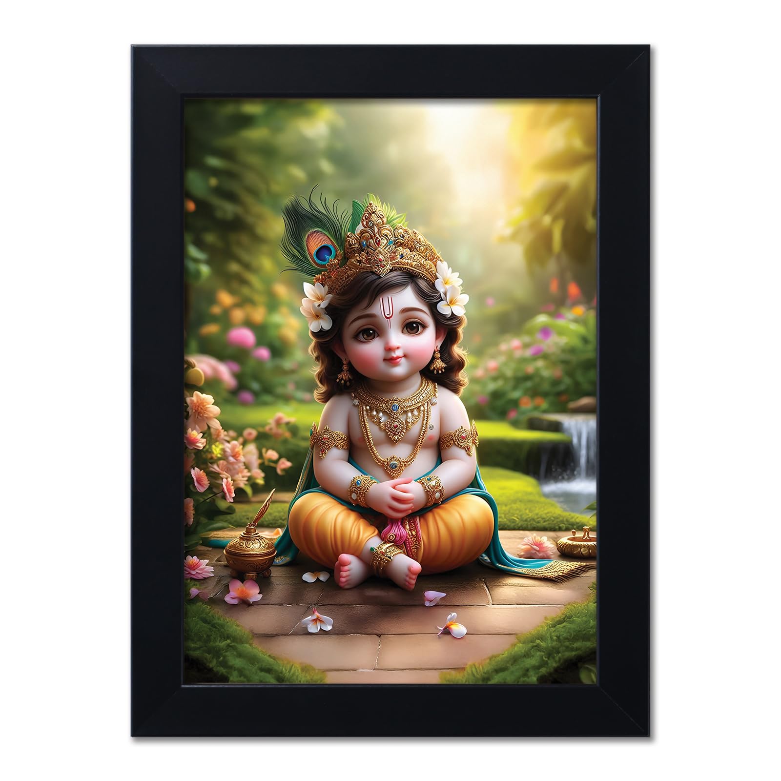 Baby Krishna Photo Frame - Kanha Ji Gift -10