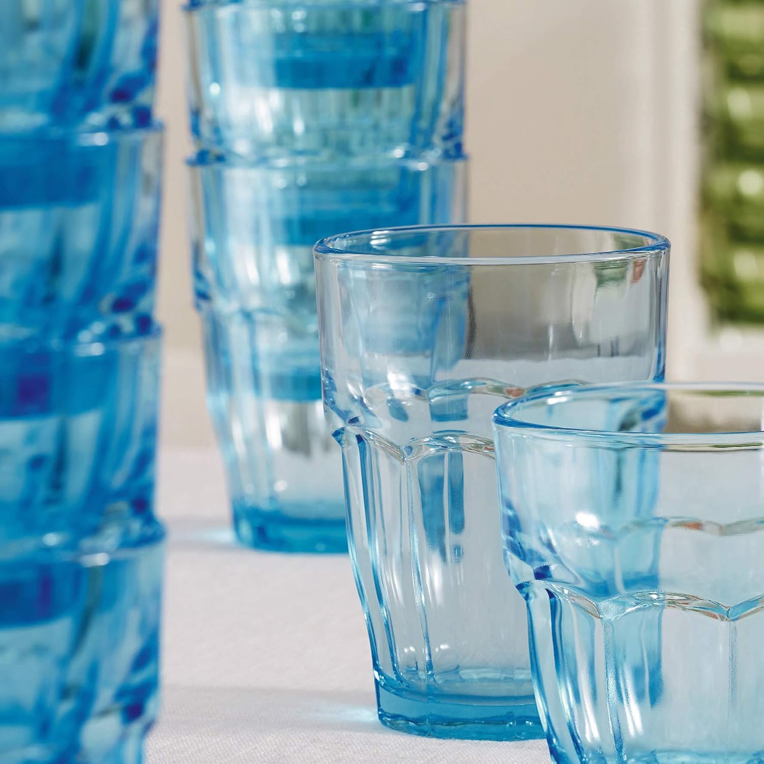 Bormioli Rocco 12.5 oz. Rock Bar Lounge Stackable Long Drink Glass, Ice, Set of 6 (Pack of 3)