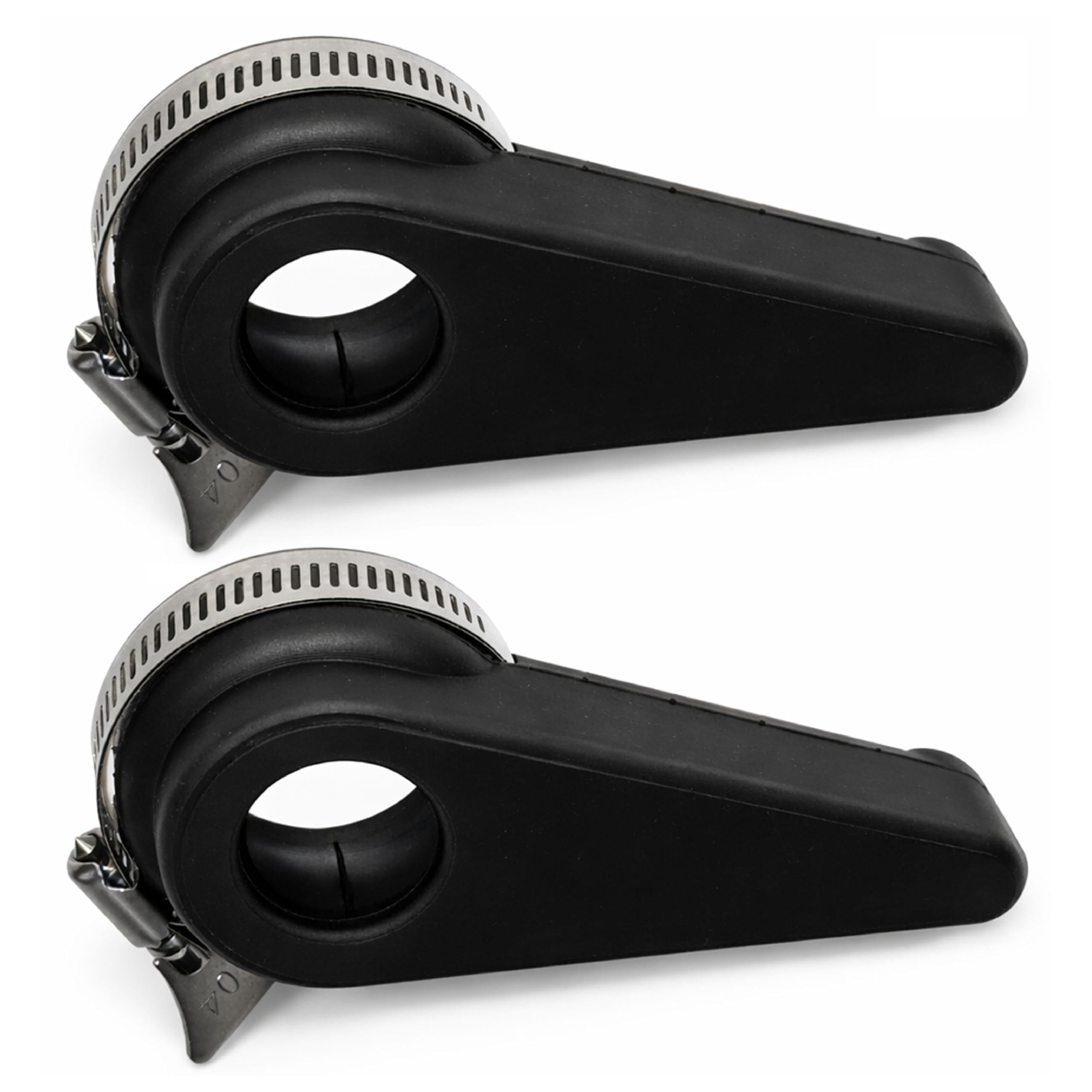 Photo 1 of 2 Pack Door Knob Grip & Lever Extension with Clamps – Non-Slip Rubber Door Knob Cover Converts Round Knobs to Handles – Arthritis & Elderly Assistive Aid – Fits Most 2”–2.5” Doorknobs