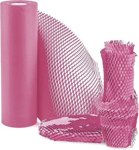 Papel de embalaje de panal, rollo de papel de embalaje de panal de abeja, 11.5 x 164 pies, papel de embalaje ecológico, papel de estraza de