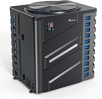 DR. Infrared Heater DR-1100HP Full DC Inverter 110,000 BTU Heat Pump In-Ground and Above-Ground Swimming Pools, WiFi Smart Control via APP, Black